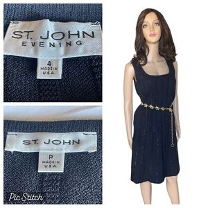 St. John evening embellished skirt and sleeveless top size 4/P‎